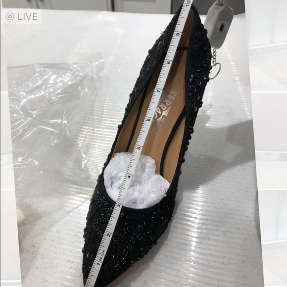 Salvatore Ferragamo beaded satin heels - Picture 10 of 10